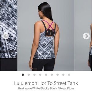 NWOT!! Lululemon Hot to Street Tank